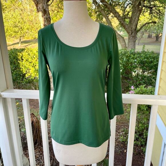 Worth Green Stretch 3/4 Sleeve Tee - Picture 1 of 5
